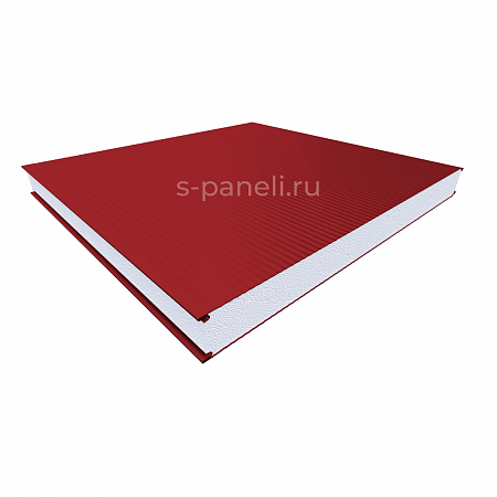 Стеновая сэндвич-панель из пенополистирола 180x1200, микроволна красная