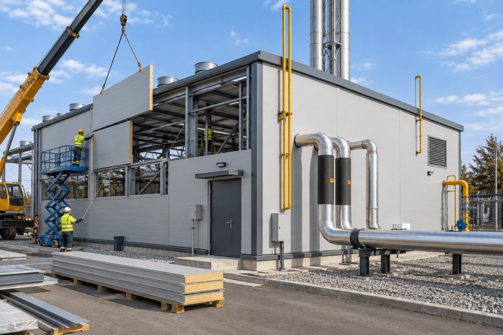 Котельная из сэндвич-панелей