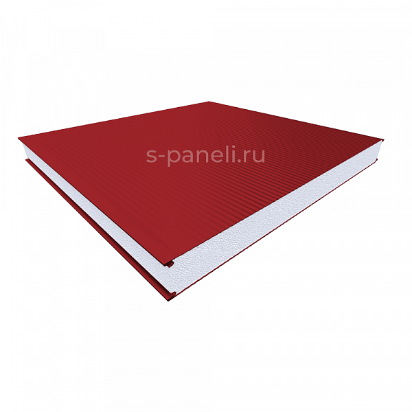 Стеновая сэндвич-панель из пенополистирола180x1000, микроволна, красный